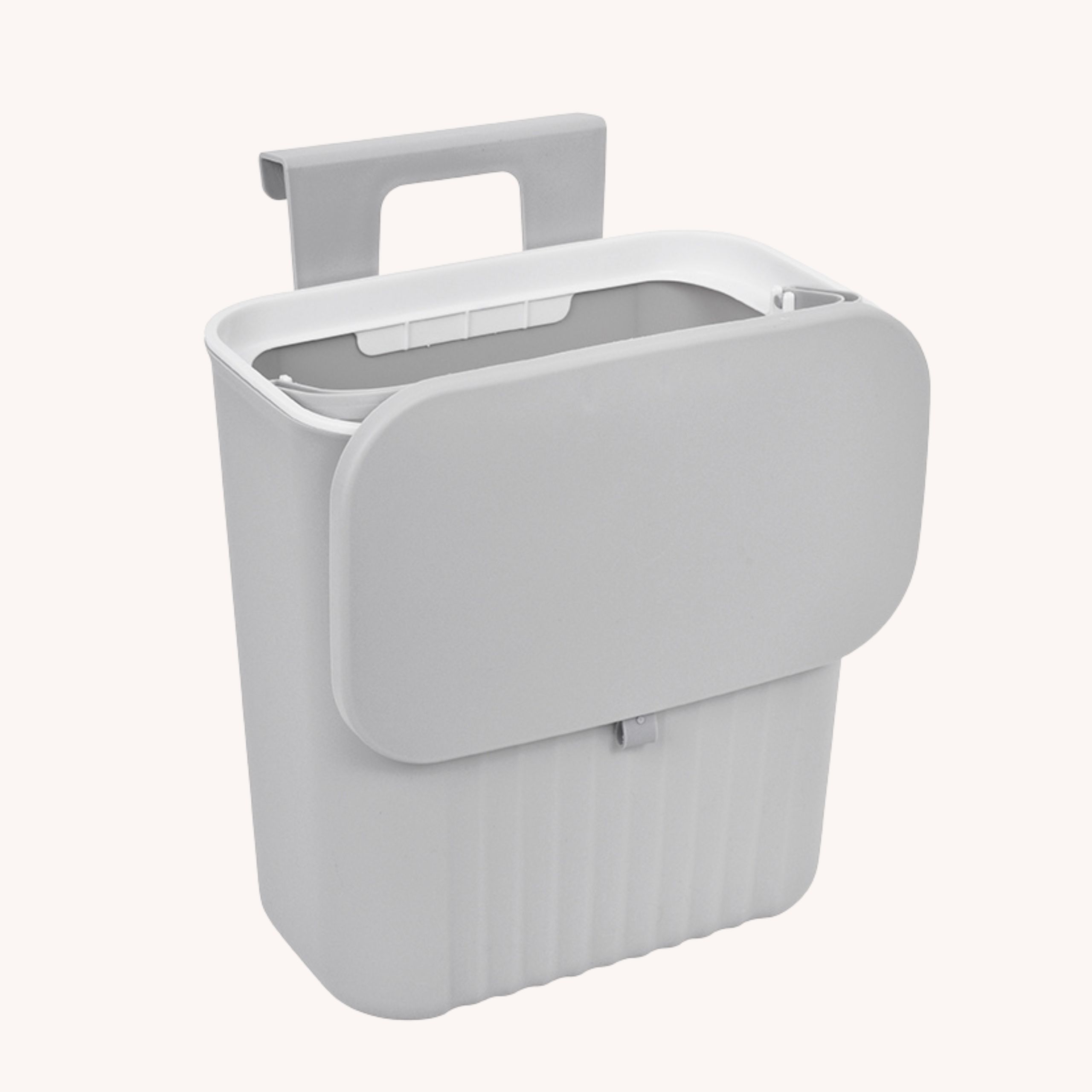 KOSZ NA ŚMIECI JASNO SZARY - obrazek 2