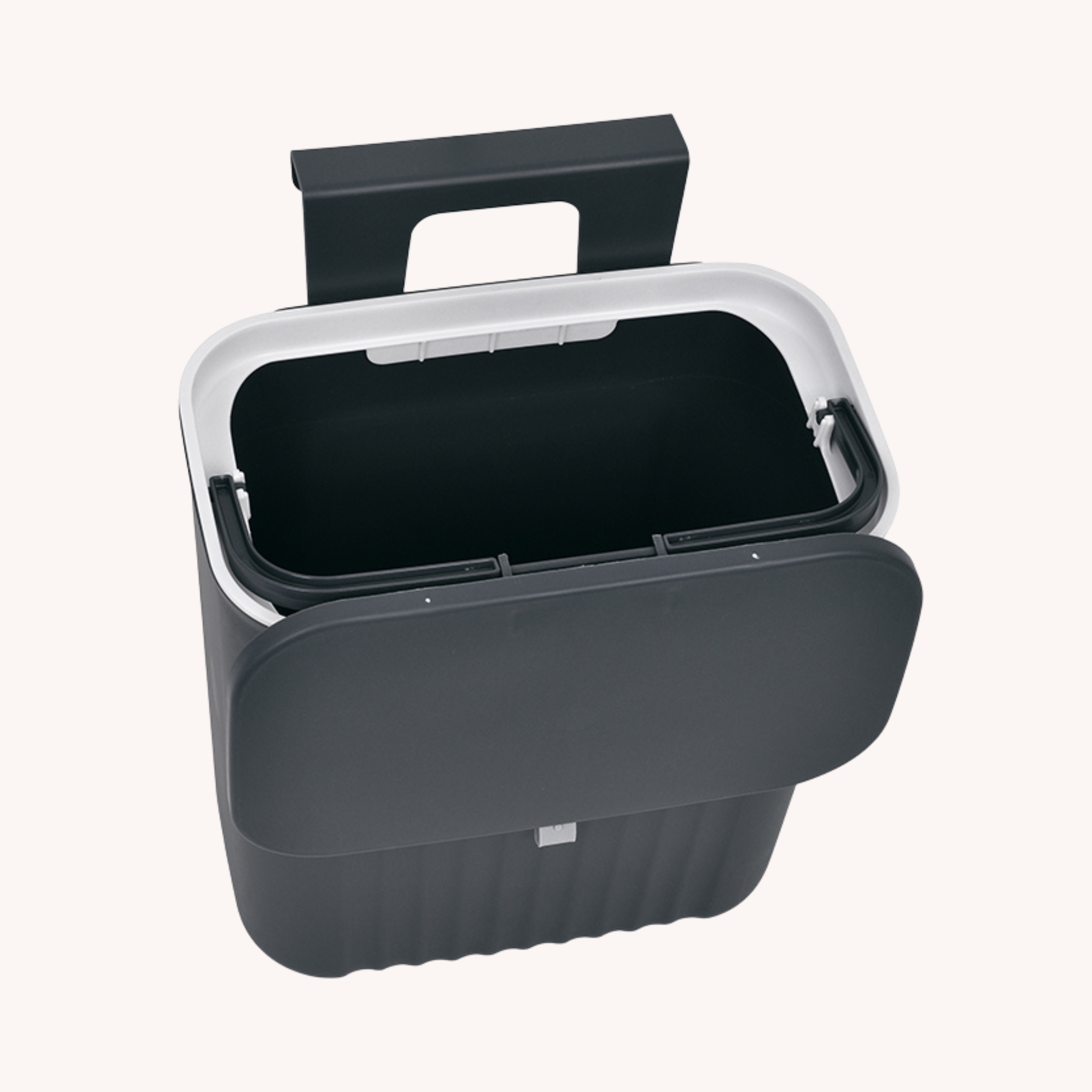 KOSZ NA ŚMIECI CIEMNO SZARY - obrazek 3