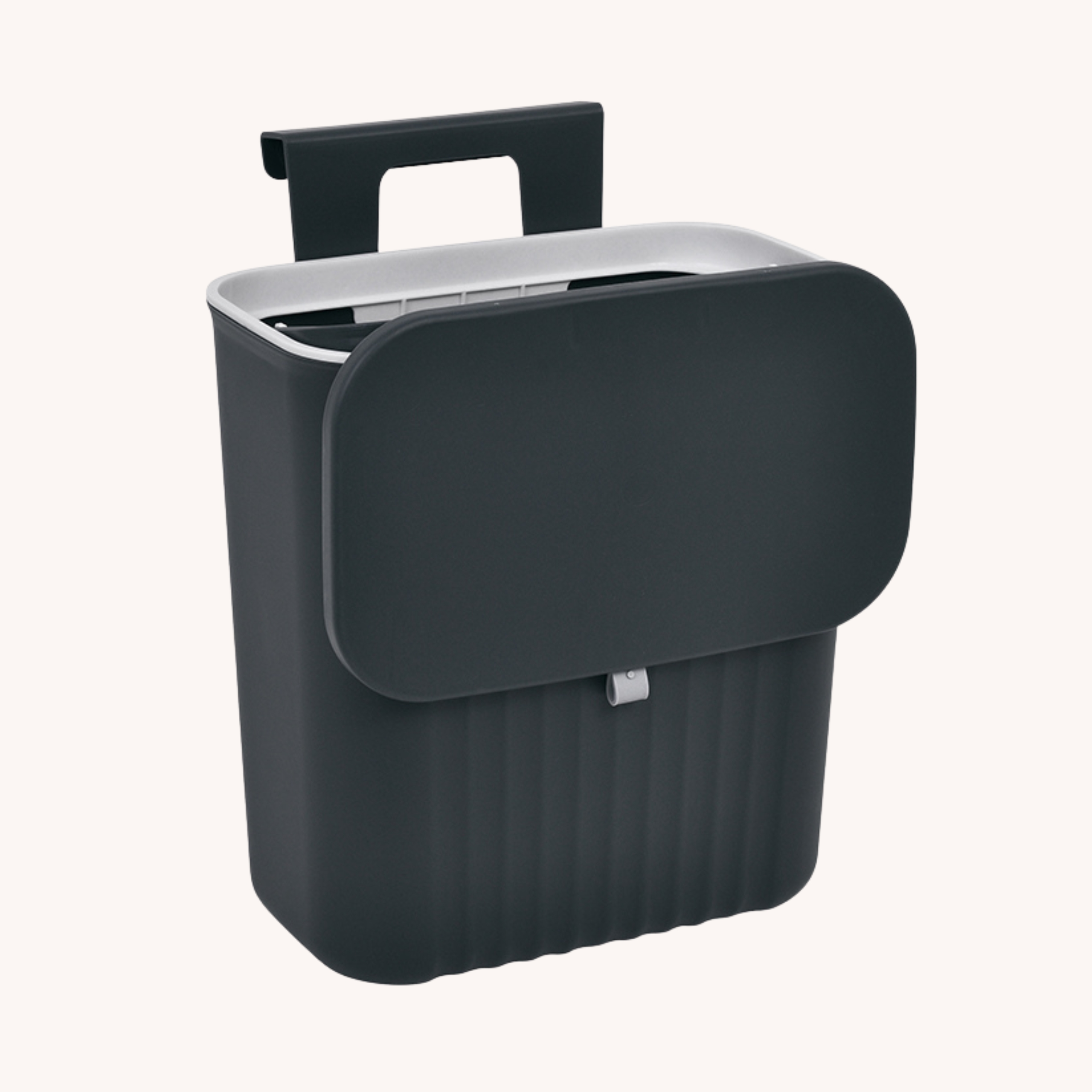 KOSZ NA ŚMIECI CIEMNO SZARY - obrazek 2