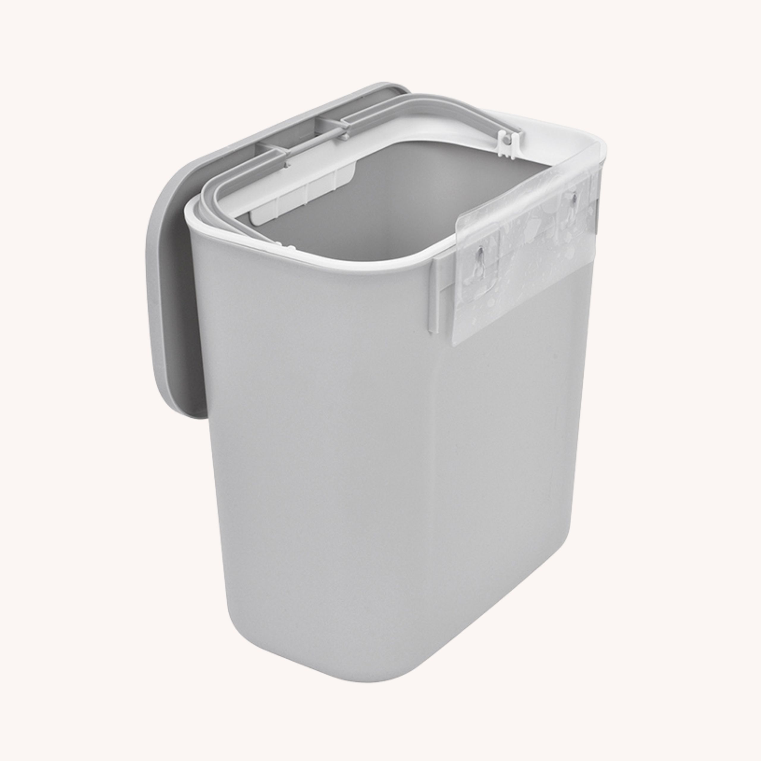 KOSZ NA ŚMIECI JASNO SZARY - obrazek 6